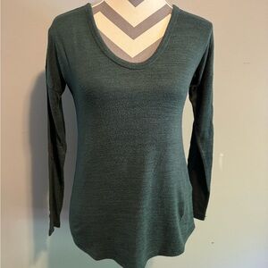 Abercrombie & Fitch Forest Green Long Sleeve Tee